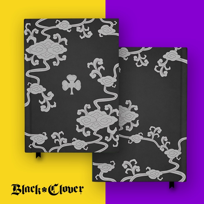 Buku Catatan Yami Grimoire Black Clover Anime Notebook Custom Jurnal Diary Cosplay Hardcover