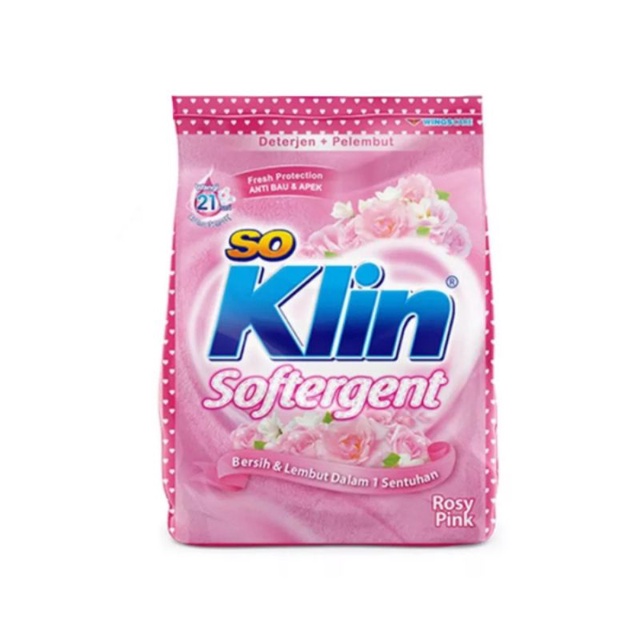 SOKLIN SOFTERGENT || Sabun cuci bubuk || 490gr