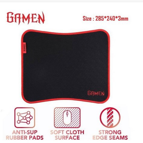 ITSTORE Gamen GP-M Non-slip Rubber Base Gaming Mousepad Black Original Mouse pad GP M