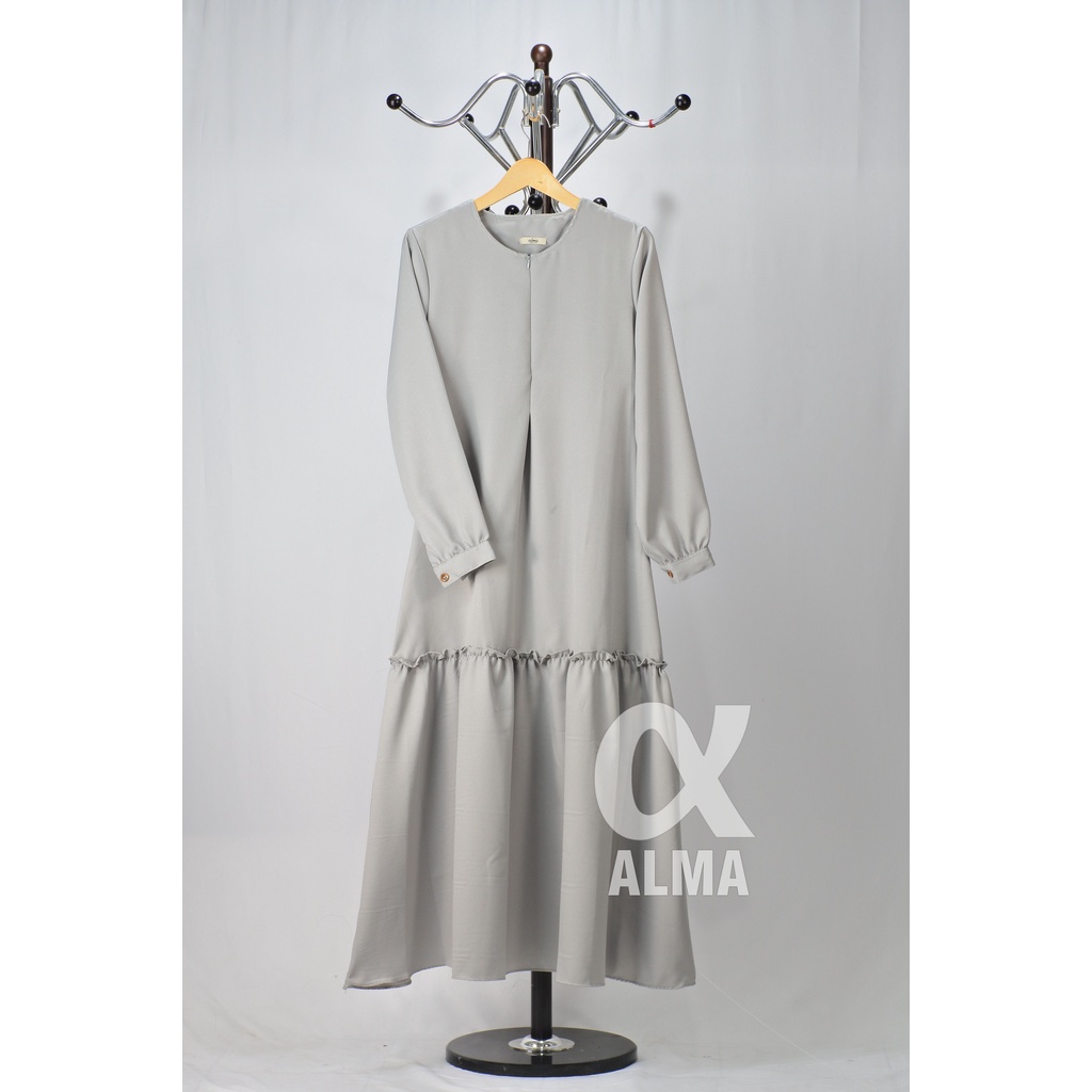 [ TERLARIS ] JOVINNA MAXI DRESS | SIZE S M L XL XXL | GAMIS TERBARU FASHION MUSLIM BUSUI ITY CREPE