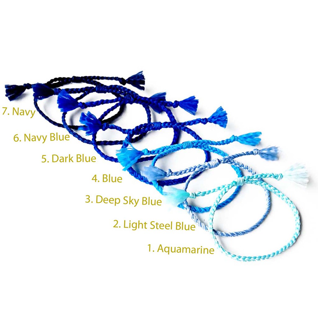 Gelang Tali Simple Blue Series