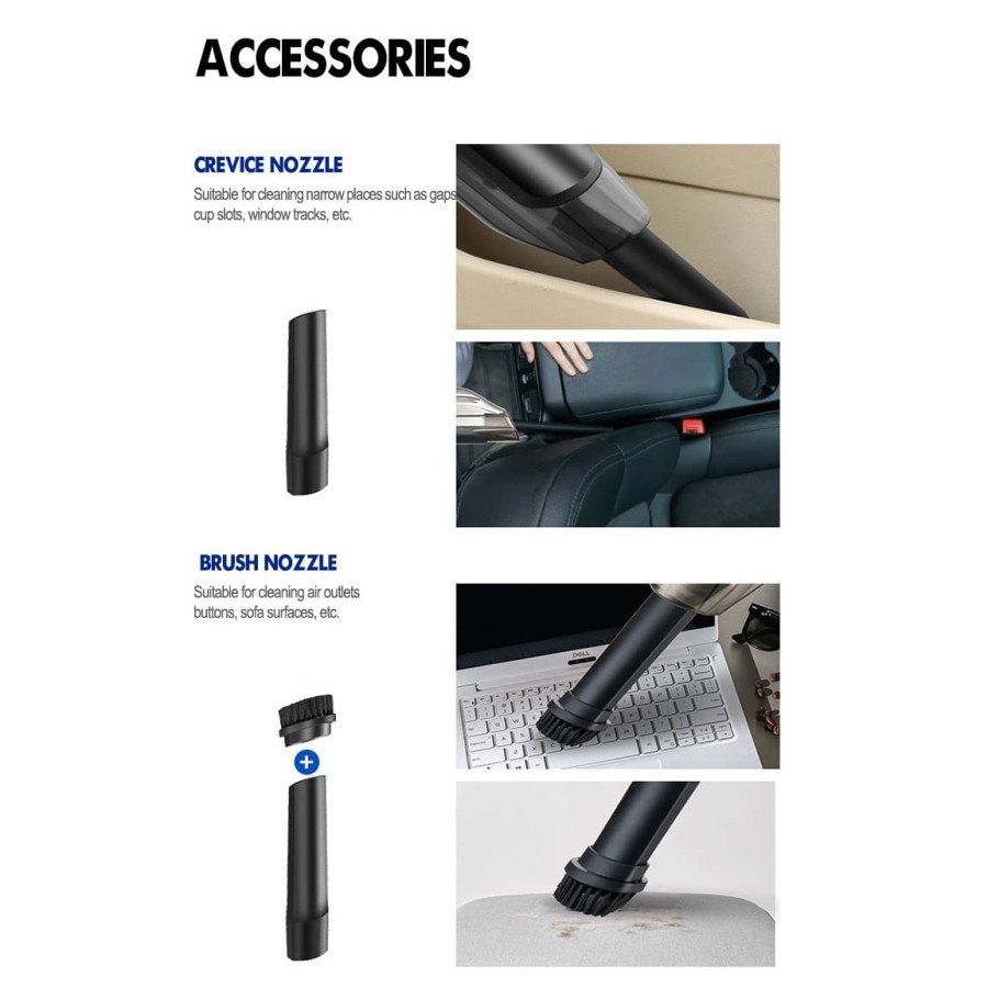 vacum cleaner penyedot debu vacuum mobil Vakum Penyedot Debu Mini Mobil - Wireless Car Vacuum Cleaner Portable handheld 5000pa