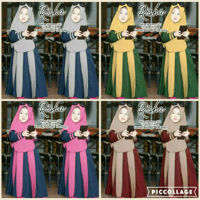 Risha kid syari gamis