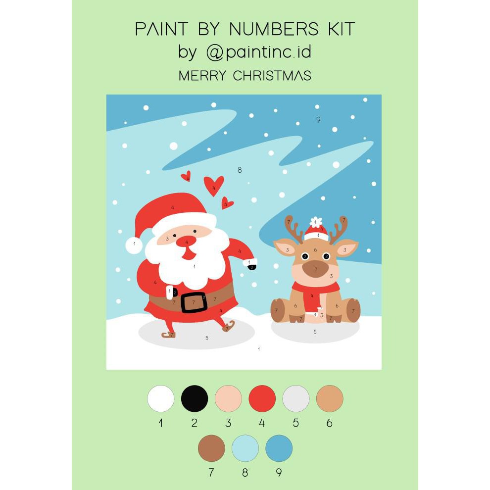 

Art / Paint By Numbers Kit: Christmas Edition | Paint Inc Id | Painting Kit - Tanpa Kuas
