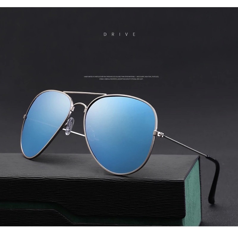 KACAMATA PANTAI KACAMATA ANTI SILAU Kacamata Fashion Unisex Bahan Metal Kacamata Matahari kacamata dewasa murah Kacamata Wanita Kacamata Pantai