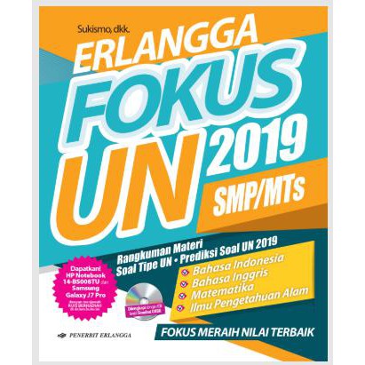 Erlangga Fokus Un 2019 Smp Mts Cd Unbk Kunci Jawaban Shopee