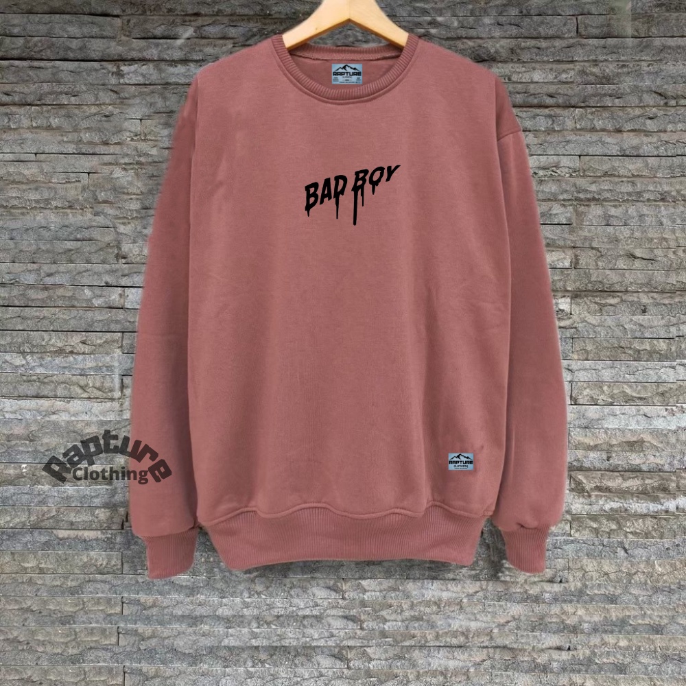 BASIC SWEATER HIJAU BOTOL CREWNECK TALKING BARCOD M-XXL {PRIA &amp; WANITA} Switer Pria Rapture Clothing