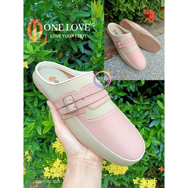 SEPATU ONE LOVE, TUTONG MOCCA GESPER ONE LOVE, TUTONG SEPATU WANITA ONE LOVE, FLATSHOES WANITA ONE L