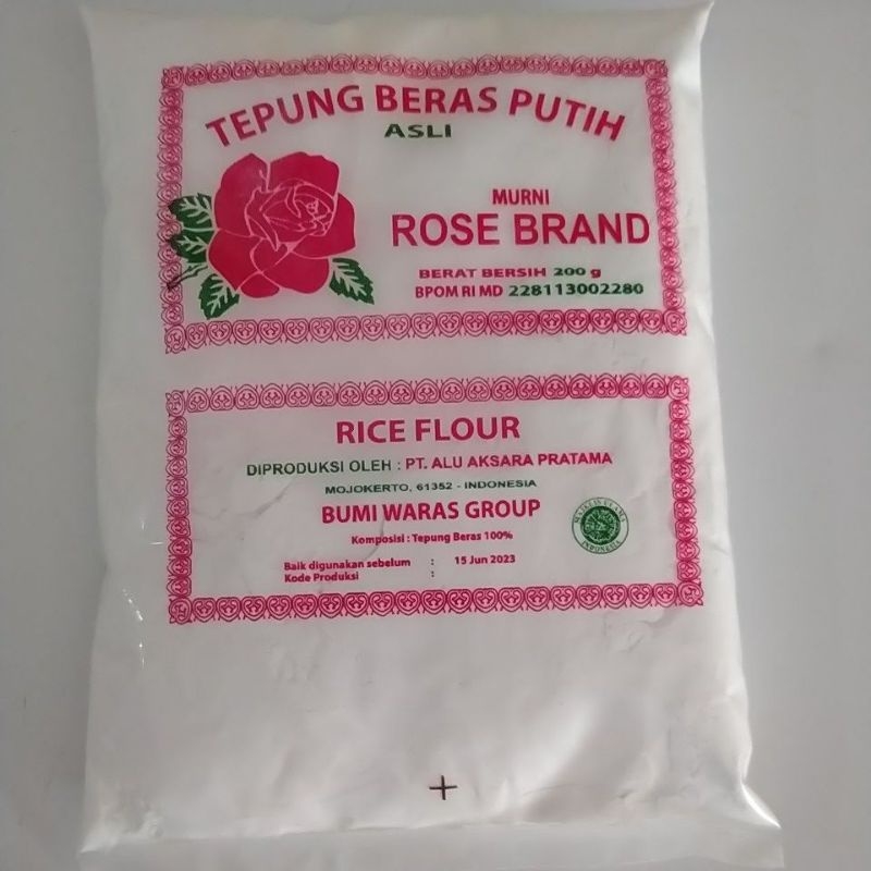 

ROSE BRAND TEPUNG BERAS PUTIH 200 GRAM - TASYA KITCHEN