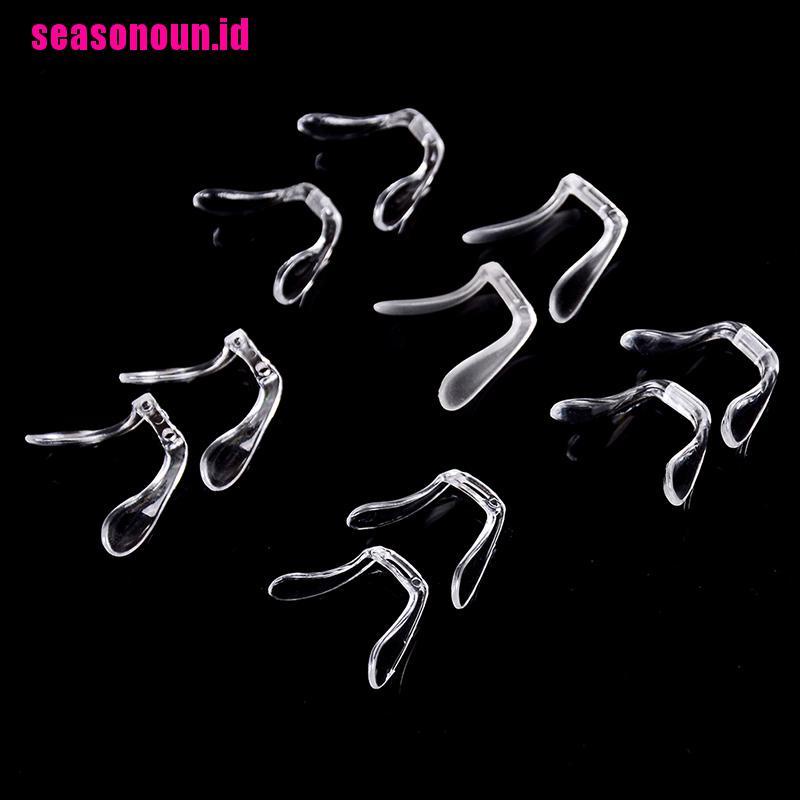 2 Pcs Bantalan Hidung Kacamata Bahan Plastik Pvc Anti Slip