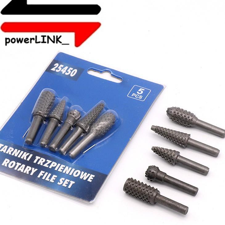 ⅍ 5 pcs Mata Bor Gerinda Kikir Ukir Kayu Rasp Set Woodworking ✳