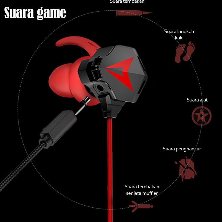 Baru dz Newstyle N5 Gaming Earphone Esport Video Game Hifi Headset Stereo Bass HD Voice Dual Microph