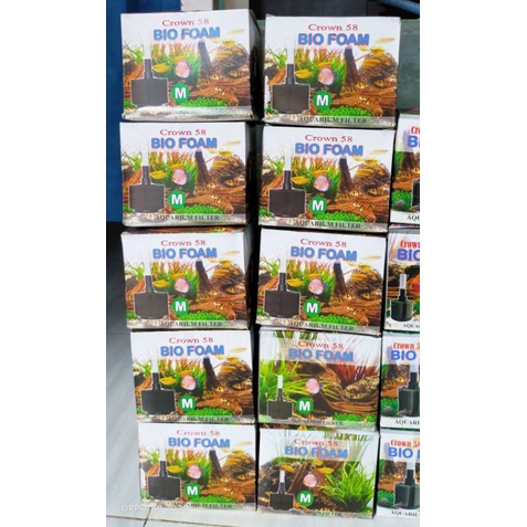 CROWN 58 BIO FOAM FILTER SIZE M BIO SPONGE FILTER SIZE M BUSA FILTER UKURAN M BIO FOAM FILTER UKURAN