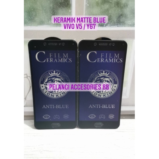 ANTIGORES VIVO V5 / Y67 MATTE BLUE KERAMIK ANTI RADIASI ANTI