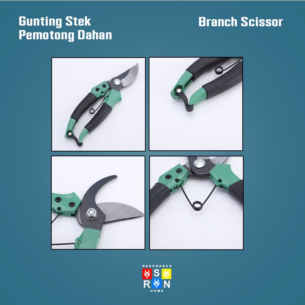 Gunting Stek Rumput Dahan dan Tanaman Murah Pemotong Pruning Sheer Resonance Home