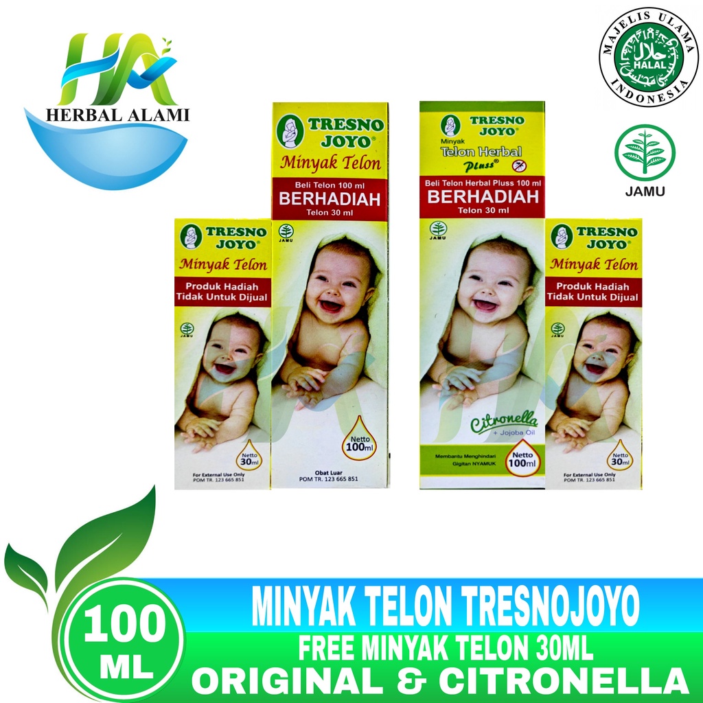 Minyak Telon Tresnojoyo 100 ml FREE 30 ml