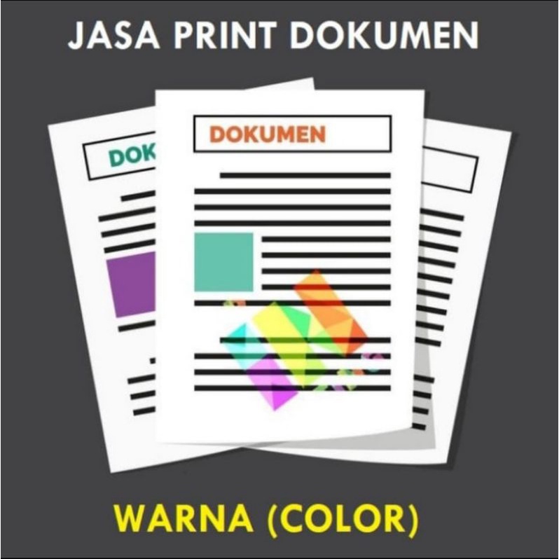 

Print warna atau hitam putih Kertas 80gsm