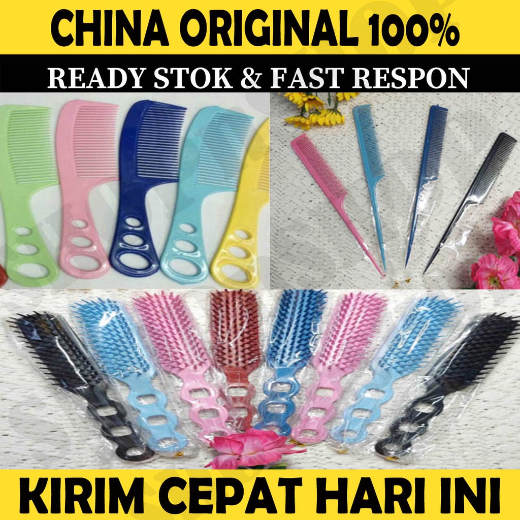 Sisir plastik untuk pria dan wanita