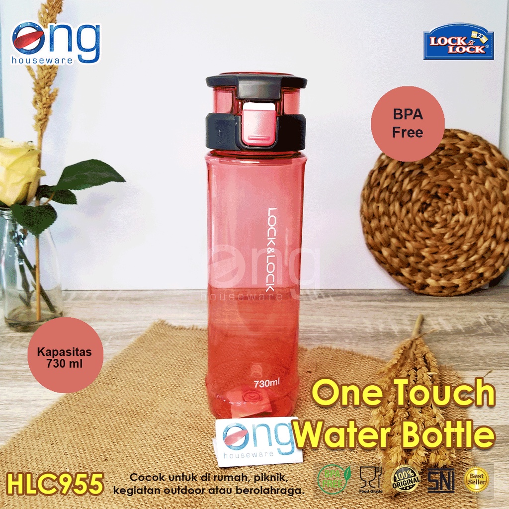 Botol Air Minum Infused Water Bottle Bisfree One Touch Handle Lock n Lock 730 ml HLC 955 HLC955 Lock & Lock