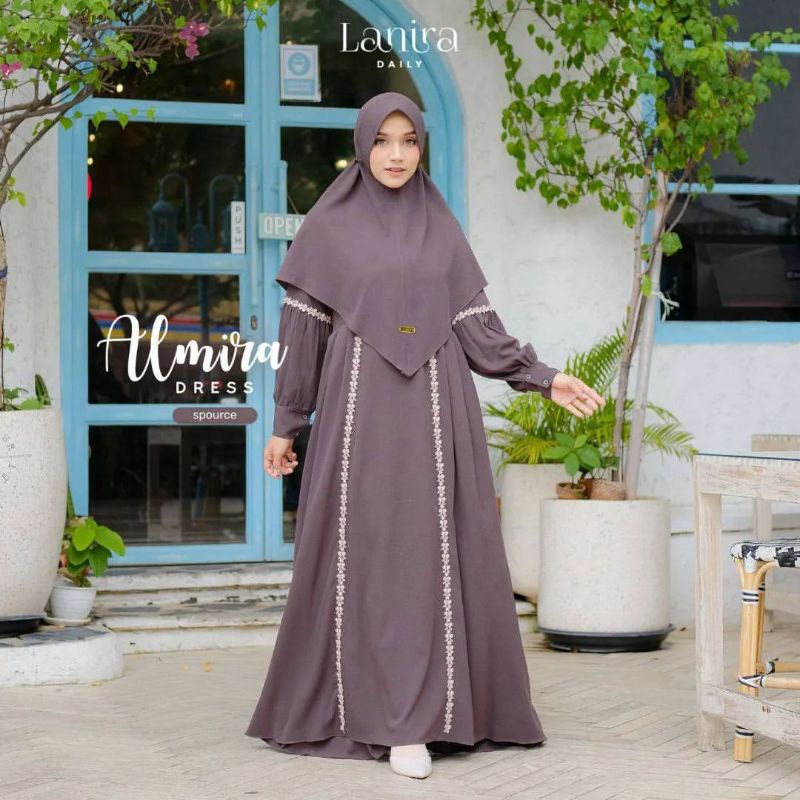 ALMIRA SYARI UKURAN M - L - XL - XXL - XXXL - 4XL GAMIS SET SYRI GAMIS JUMBO BUSUI DRESS MURAH GAMIS SYAR'I PLUS KHIMAR KONDANGAN GAMIS RENDA GAMIS KEKINIAN GAMIS REMAJA GAMIS TERBARU BAJU GAMIS WANITA FASHION MUSLIM BAJU LEBARAN DRESS WANITA UMROH HAJI