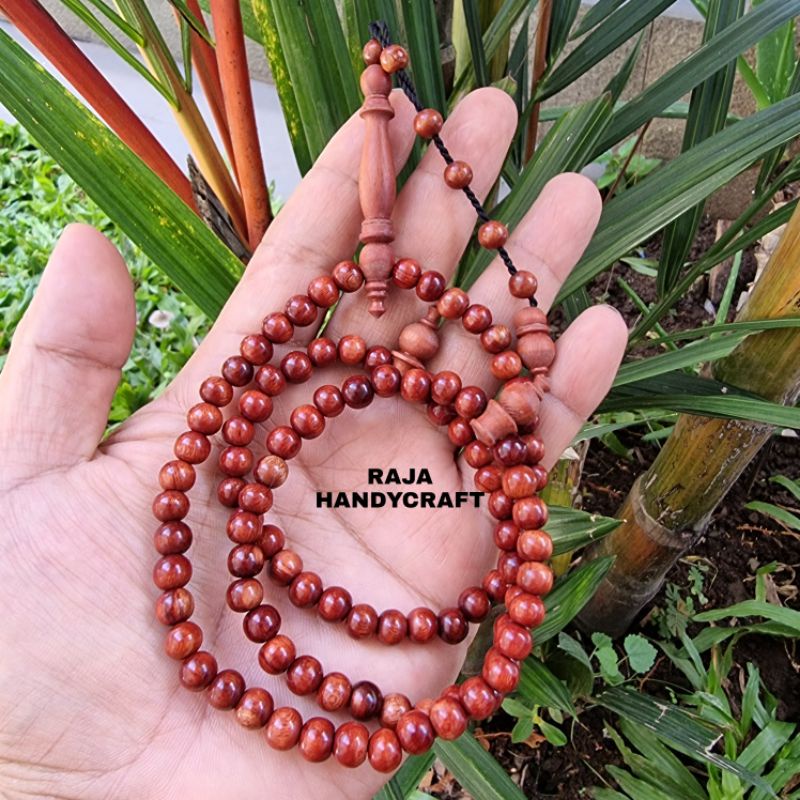 tasbih kayu nagasari / tasbih kayu bertuah nagasari cirebon  8 mm