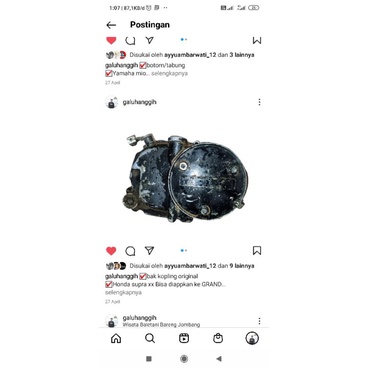 bak kalter kopling supra xx /honda grand original copotan