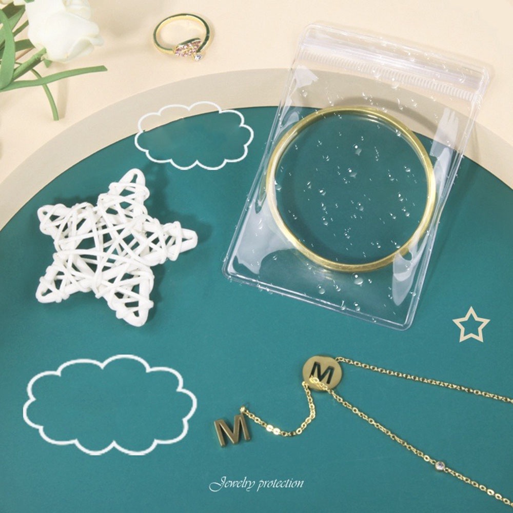 10pcs / set Kotak Penyimpanan Perhiasan Anting Cincin Gelang Anti Oksidasi Transparan