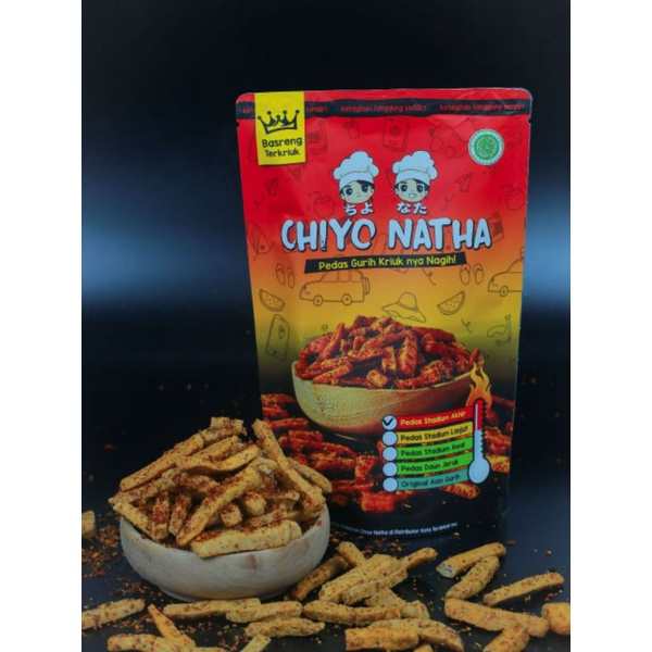 

Basreng Chiyo Natha Snack 80 gram Makanan Ringan Cemilan pedas Kriuk