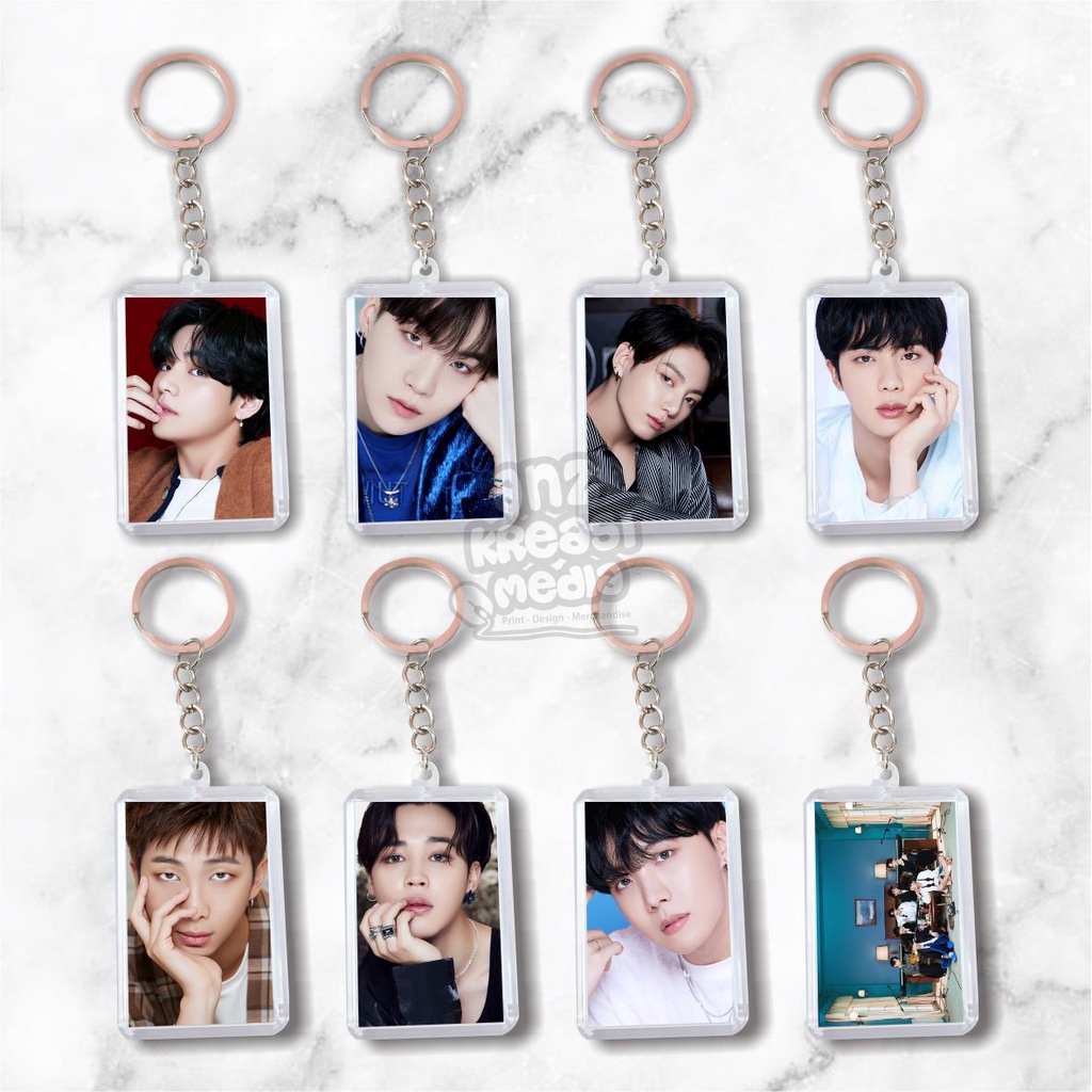 (READY STOCK) GANTUNGAN KUNCI AKRILIK - BTS BE