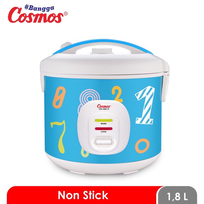 Cosmos CRJ-3301 N Rice Cooker 3in1 Magic Com (1.8 Liter) CRJ 3301 N / CRJ3301 N / CRJ 3301N