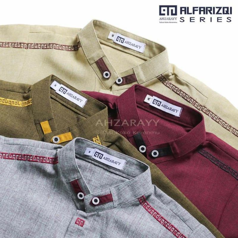 [AHZARAYY] KEMKO ALFARIZQI KEMEJA KOKO BAYI DAN ANAK LAKI-LAKI
