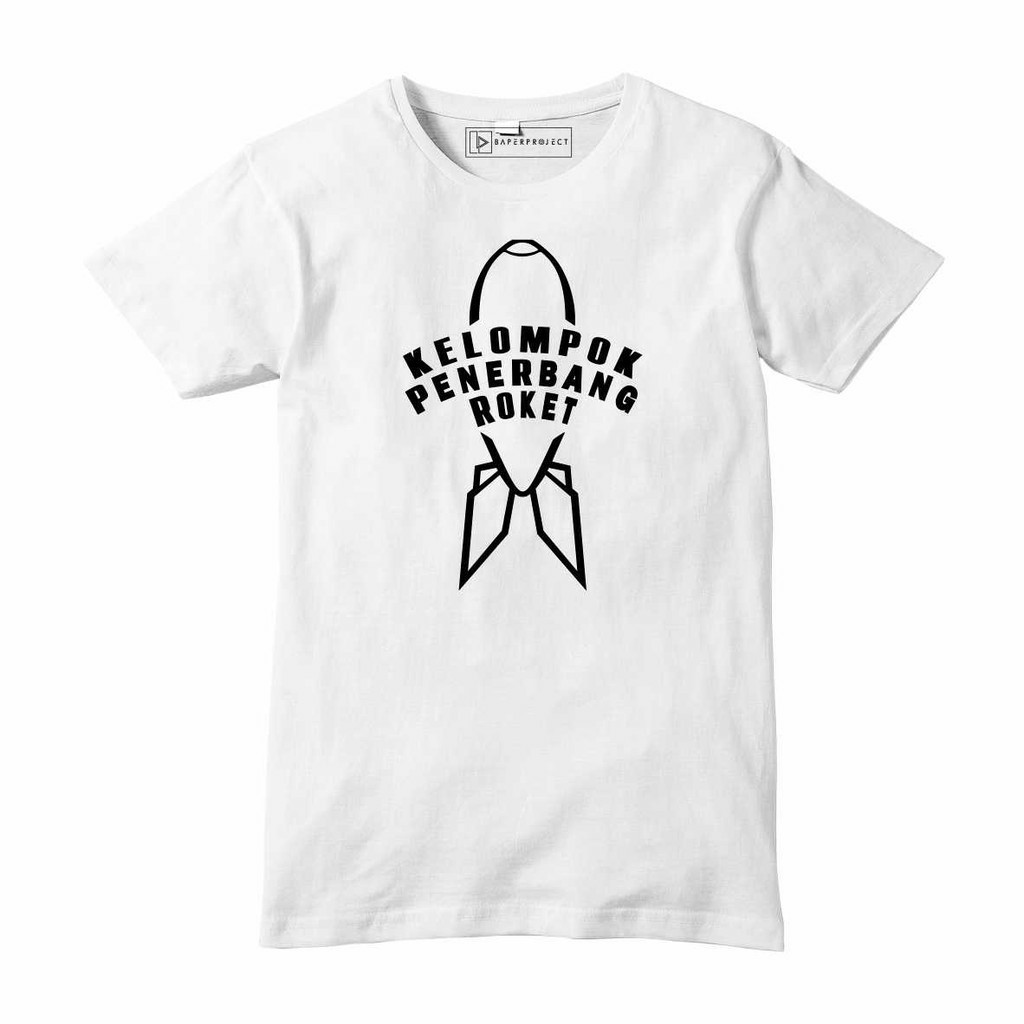 Tshirt baju kaos kelompok penerbang roket band indie musik