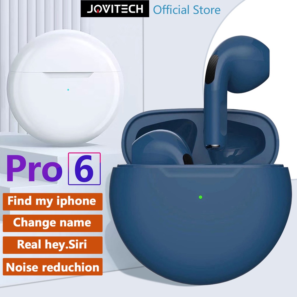 【COD】Jovitech Earbuds TWS PRO 6 Bluetooth 5.0 Headphone Suara Super Bass Earphone Nirkabel Earphone Tws Sport Earpiece