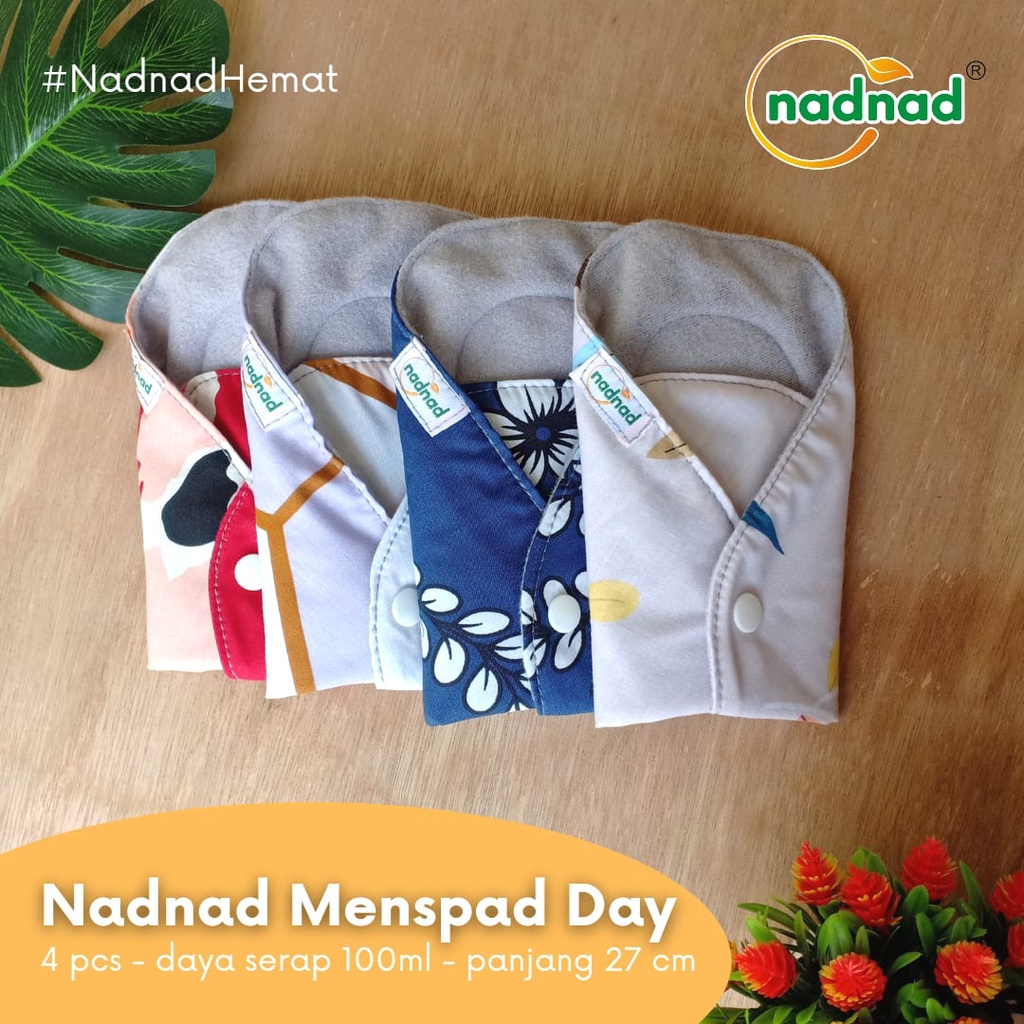 PROMO MENSPAD NADNAD  BELI 4 GRATIS 1 PEMBALUT KAIN CUCI ULANG BAHAN HALUS BISA COD