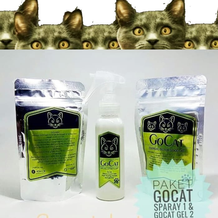 Paket Pengusir Kucing GoCat 2 Gel  dan 1 Spray