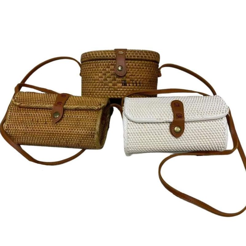 TP8-Tas rotan anyaman Bali tas wanita etnik handmade