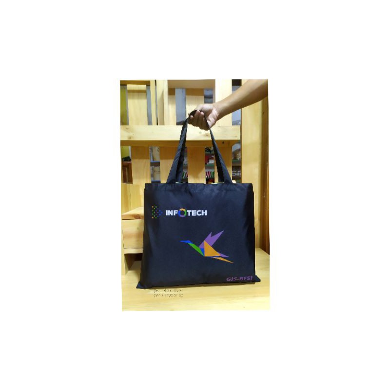 tas lipat belanja lucu unik cantik custom satuan bahan parasut