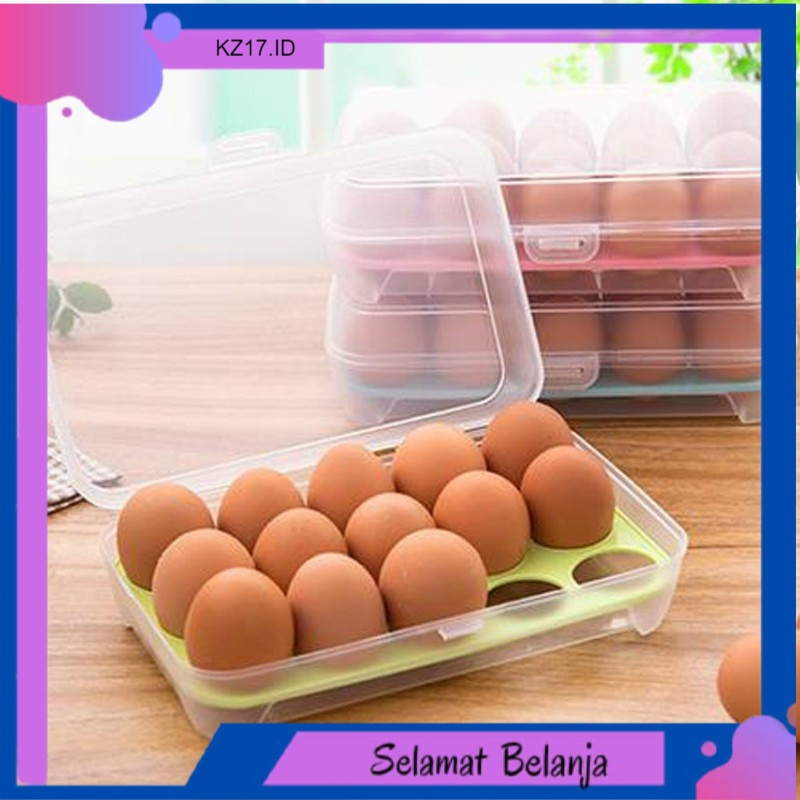 

Tempat box telur 15 lubang sekat