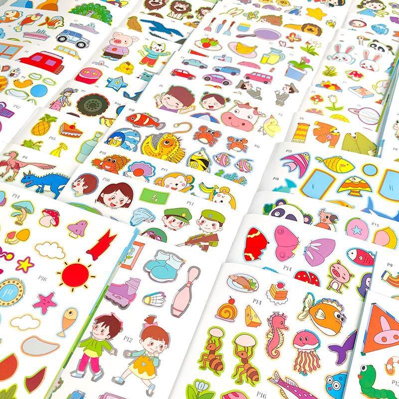 [PS] Buku Stiker Tempel Anak Berbahasa Mandarin Murah Impor Sticker Book Children