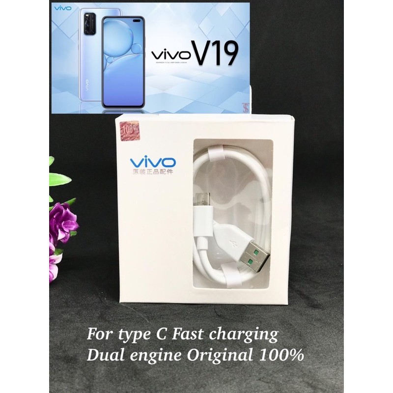 KABEL DATA VIVO V11 PRO MICRO ORIGINAL FAST TYPE C V19 CHARGING DUAL ENGINE