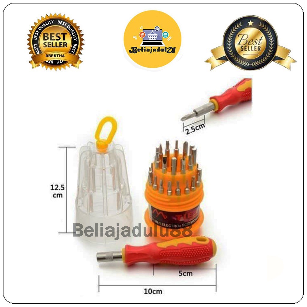 Beliajadulu88 Obeng Set Multi 31 in 1 Screwdriver Handphone Elektronik HP Laptop fujimura