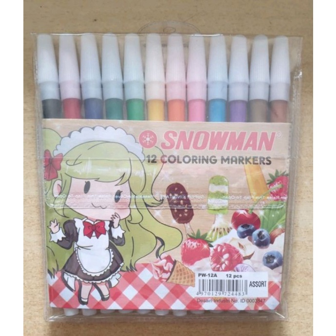 

Spidol Warna 12Pcs (Snowman) PW-12A