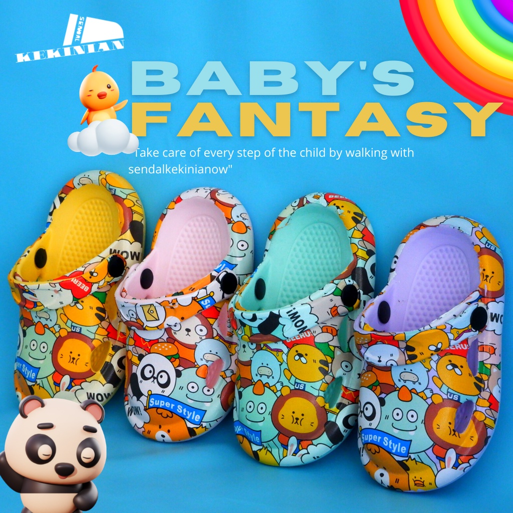 Sandal Kodok Anak Baby Series/ Sendal anak /Sandal anak Sendal anak motif/Sandal anak motif