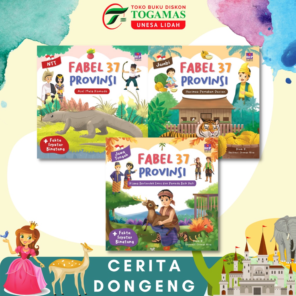 BUKU ANAK SERI FABEL 37 PROVINSI KARYA DIAN K.