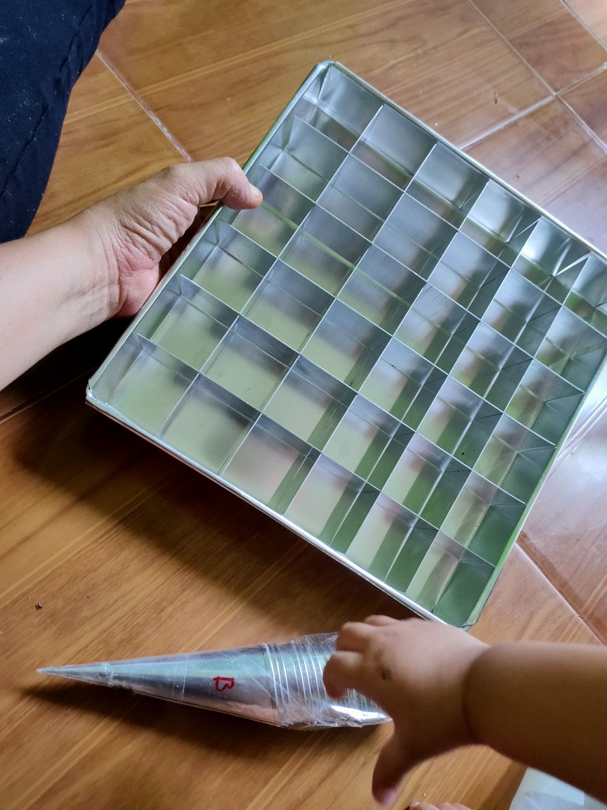 Loyang Brownies Sekat (kotak Persegi Panjang Sekat Loyang Bolu Kukus Panggang Loyang Kue Bolu