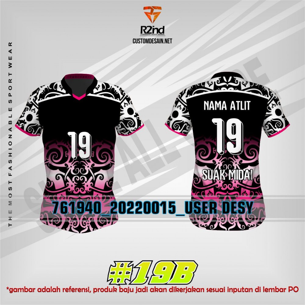 Jersey Volly Printing Baju Voli Wanita Full Printing Custom (Beli 2 bonus 1)