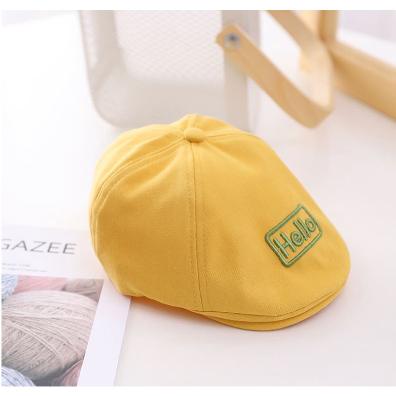 Topi Anak Baret Beret Hello Impor Laki Laki Perempuan-6
