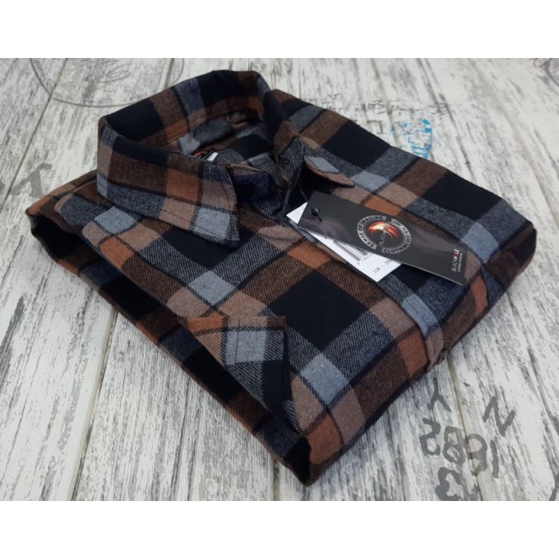 kemeja flanel lengan pendek pria original / flanel pendek pria terbaru