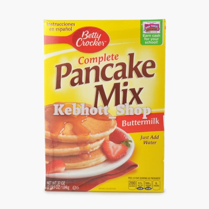 

BISA COD Betty Crocker Complete Pancake Mix buttermilk 1,04 kg | Betty Crockers
