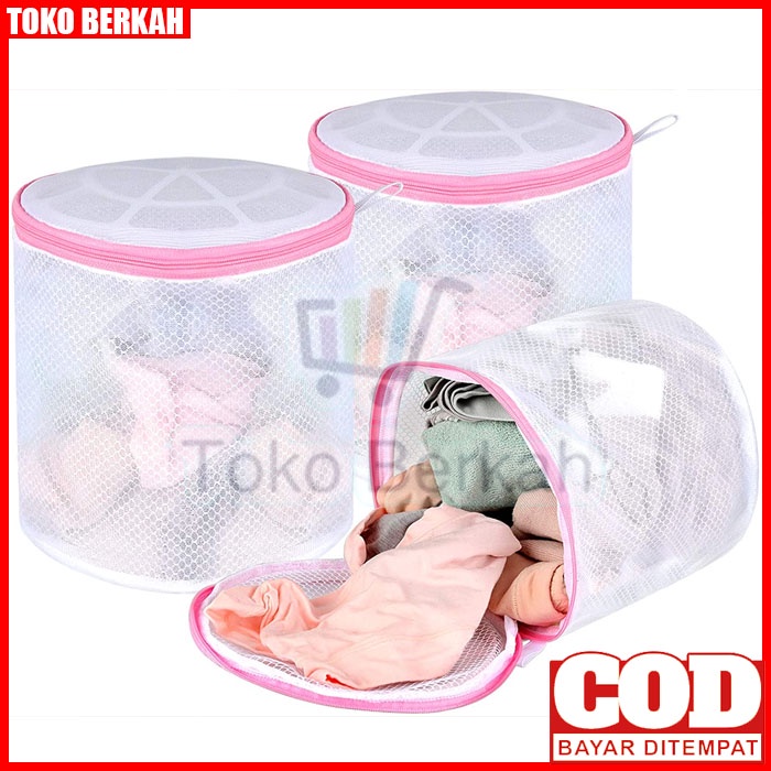 Bra Loundry Bag Kantong Penyimpanan Cucian BH CD Celana Dalam Kancut Lingery di Mesin Cuci Londri-2